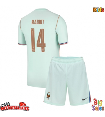France Adrien Rabiot #14 Replica Away Stadium Kit for Kids World Cup 2026 Short Sleeve (+ pants)